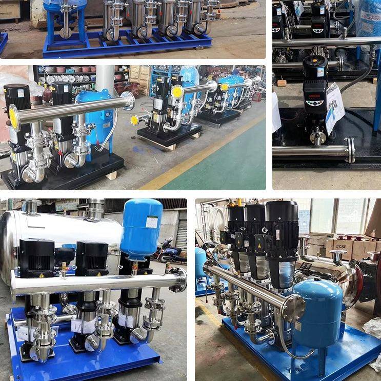 立式多级离心泵不锈钢无负压变频泵小区高楼二次供水设备恒压 - 图0