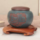 Whole wood round vase bonsai fish tank Buddha statue base