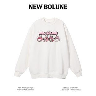 新百伦官网美式帽衫潮流运动休闲宽松卫衣