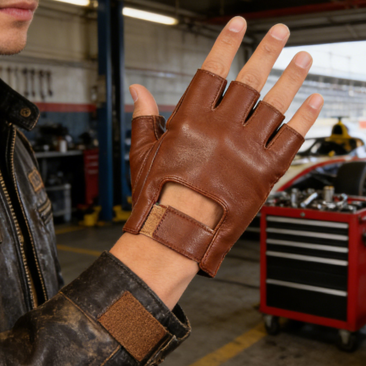 健身半指手套男山羊皮骑行开车夏季薄款瑜伽单车机车哈雷摩托车女,淘宝优惠券,粉丝福利购,淘宝优惠卷