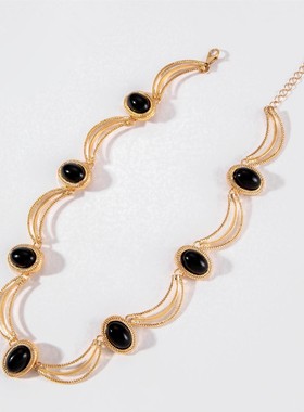 法式宫廷风~中古小众轻奢项链