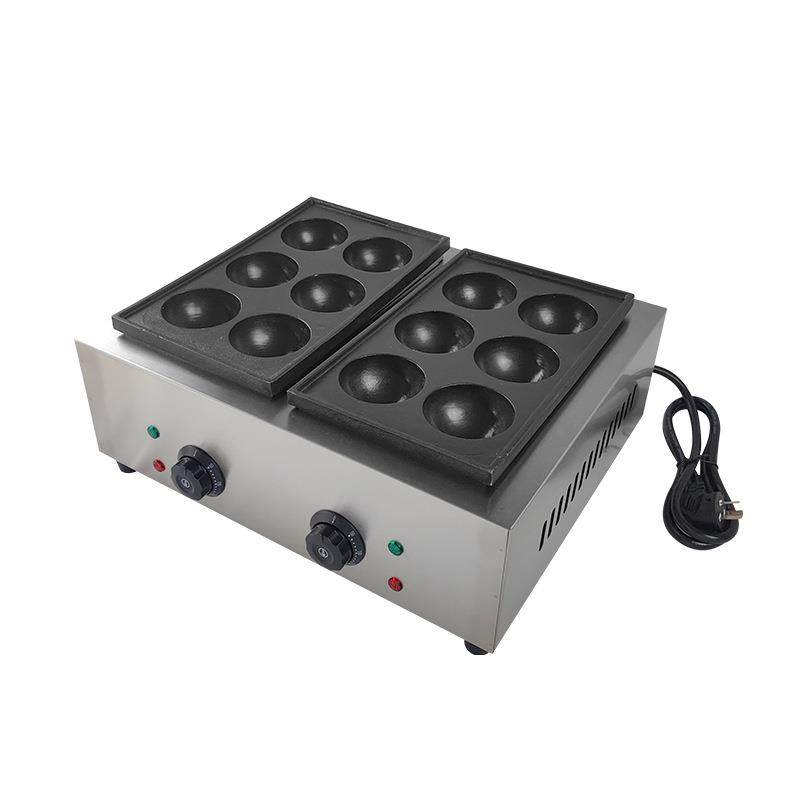 跨境现货电鱼丸炉小吃店商用设备章鱼烧机电热单板章鱼小丸子炉,淘宝优惠券,粉丝福利购,淘宝优惠卷