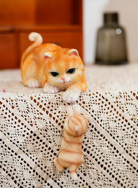 可爱小猫咪动物摆件花园s庭院阳台民宿布置创意家居装饰品节日礼