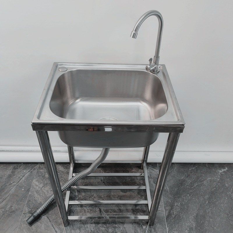 厨房不锈钢水槽单槽加厚洗菜盆带支架大单槽N水池洗碗洗手水槽家,淘宝优惠券,粉丝福利购,淘宝优惠卷
