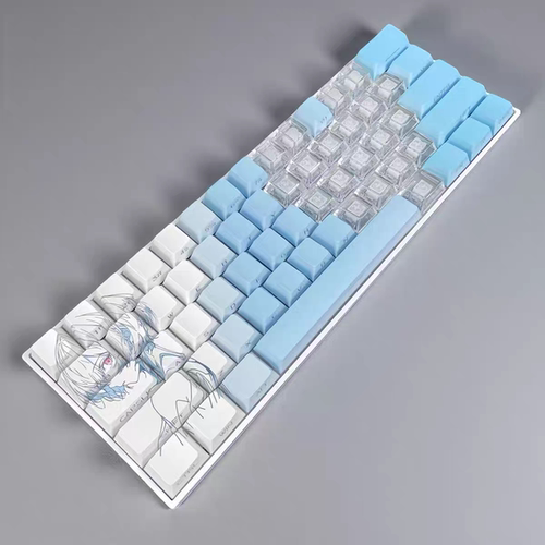 绫波丽2.0键帽侧刻透光个性创意ace68 x87 醉鹿a75 迈从jet75 atk - 图2