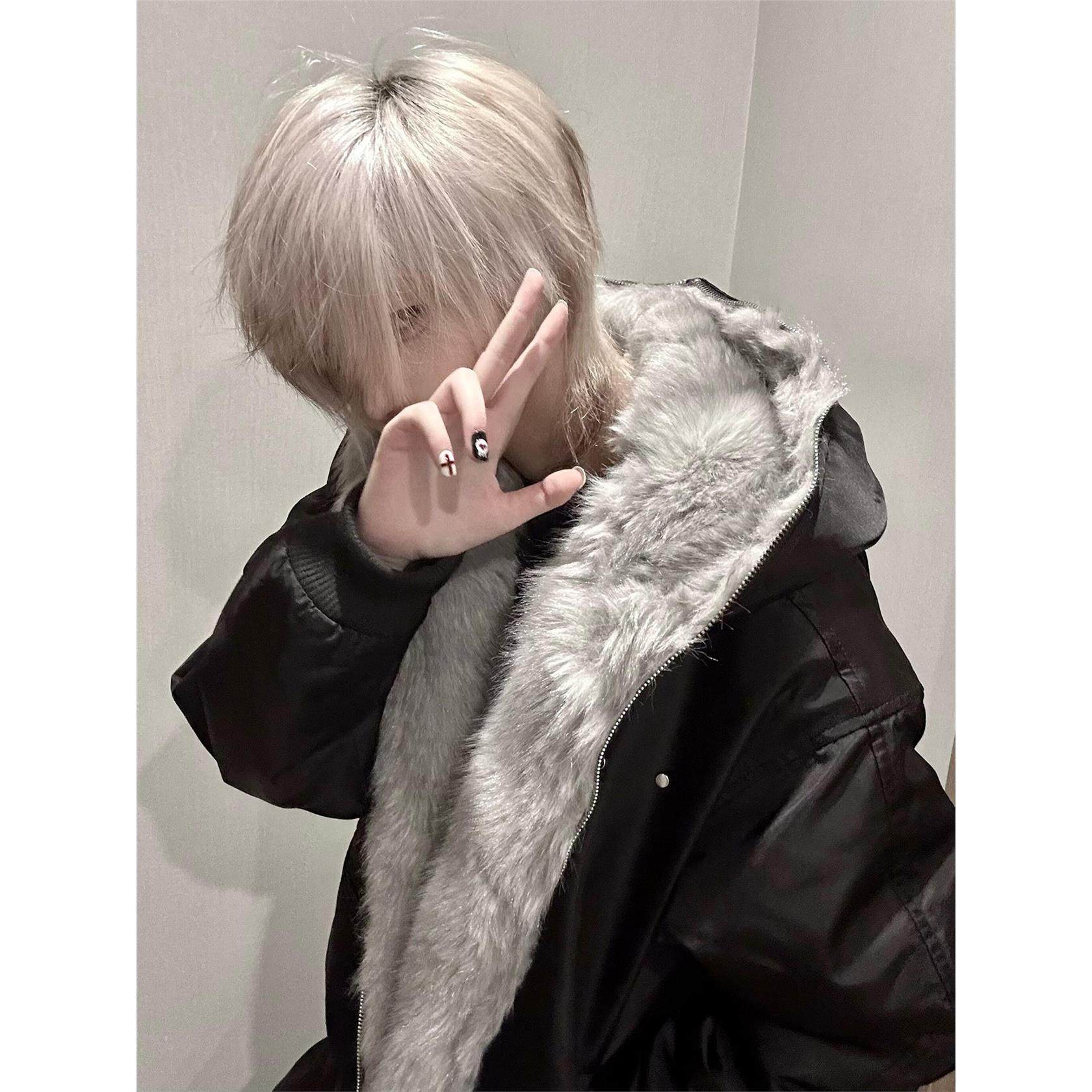 亚文化狼王座山雕棉服女冬季新款加厚棉衣外套宽松保暖bomber夹克,淘宝优惠券,粉丝福利购,淘宝优惠卷