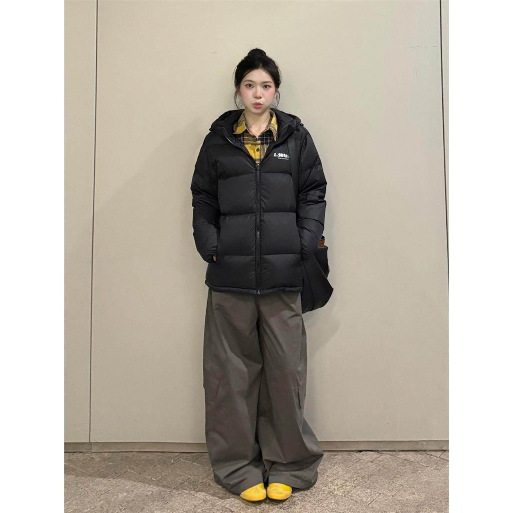 黑色加厚羽绒棉服女冬季2025新款短款面包服保暖连帽棉衣外套棉袄,淘宝优惠券,粉丝福利购,淘宝优惠卷