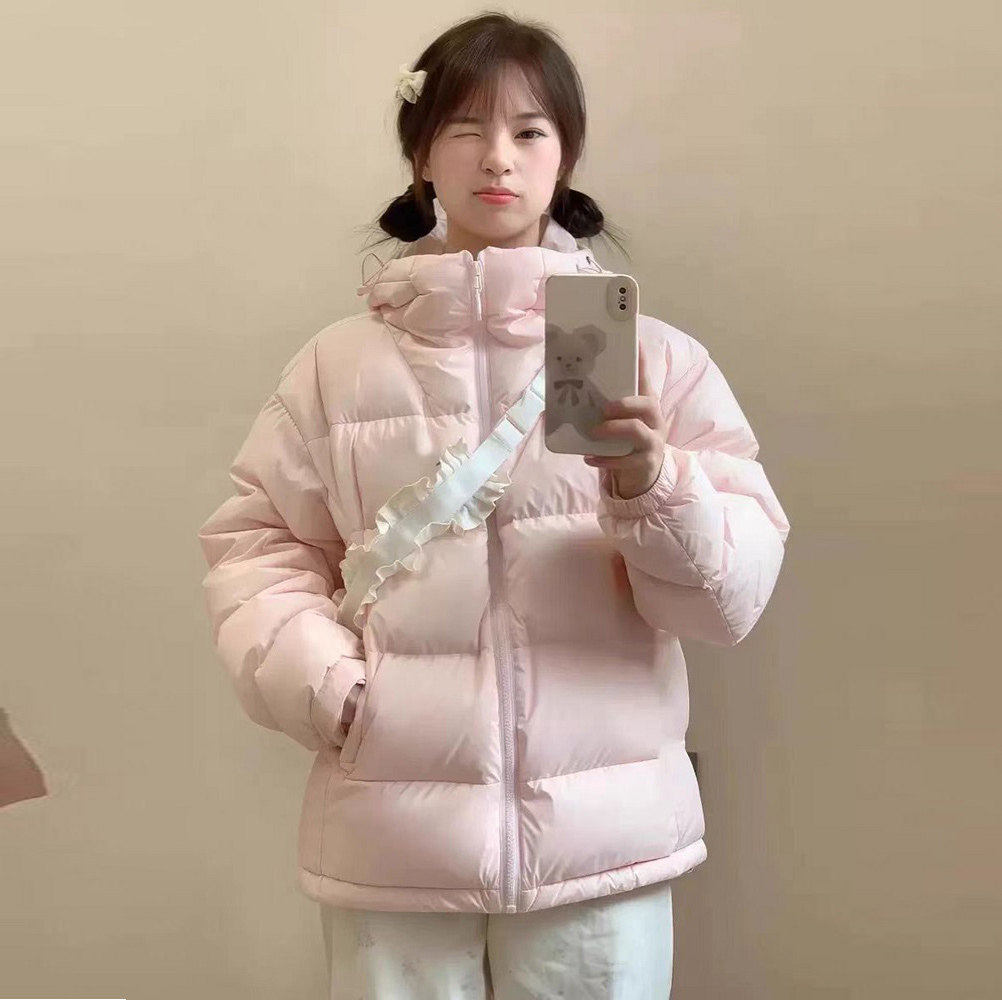 黑色短款情侣羽绒棉服女2025冬季新款加厚面包服保暖连帽棉衣外套,淘宝优惠券,粉丝福利购,淘宝优惠卷