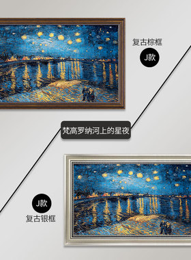 莫奈梵高美式电表箱装饰画欧式客厅挂画遮挡配电箱电闸盒简美壁画