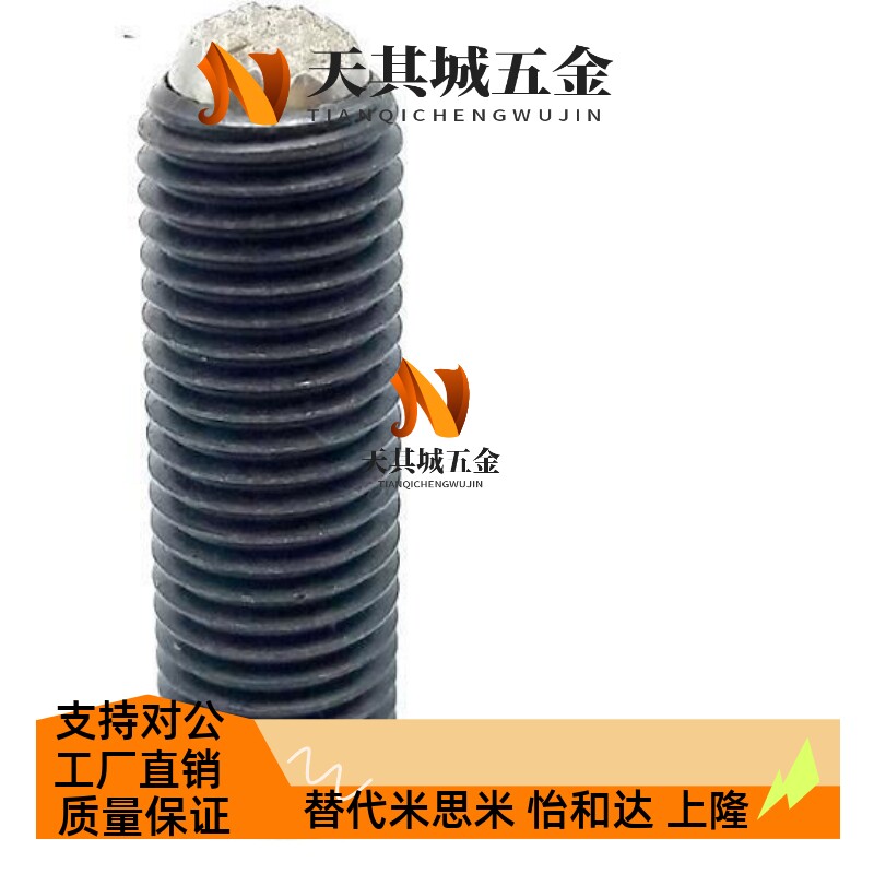 FSM3/4/5/6/8/10/12/角座型锁紧螺丝平面珠滚动定位波珠 支承螺栓 - 图0