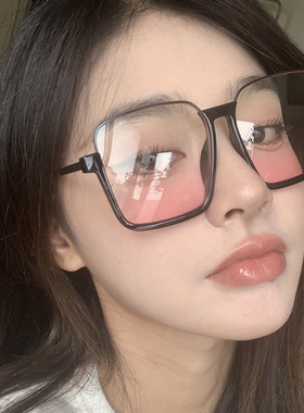 速发大框腮红素墨氛器神围感拍照防紫外线颜镜潮太镜