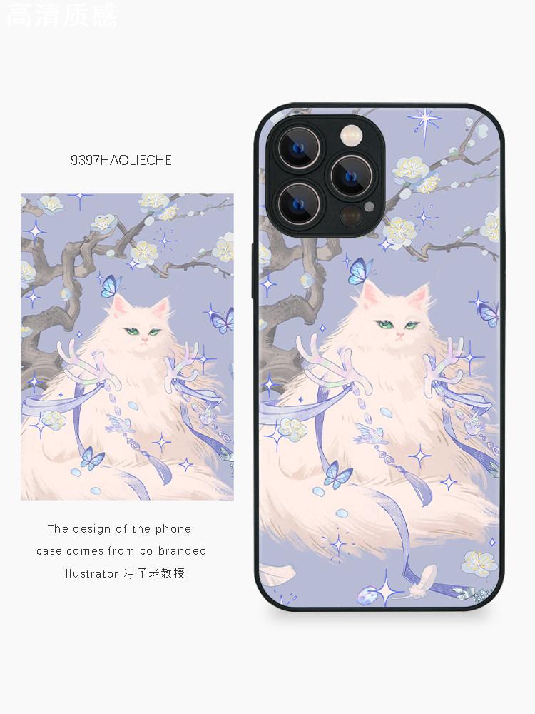 9397号列车冲子老教授原创插画手机壳适用苹果15Promax14pro13Pro华为p40p50p60promate60Pro小米13vivooppo