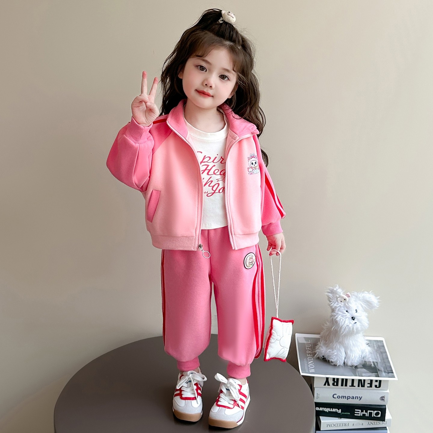 女童外套2026新款春秋季套装拉布布labubu棒球服秋装女孩儿童衣服,淘宝优惠券,粉丝福利购,淘宝优惠卷