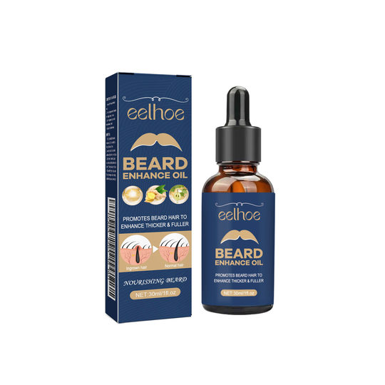 Beard care oil is strong, fibrous roots are moist, soft and