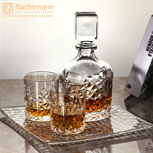 德国Nachtmann进口水晶玻璃威士忌洋酒杯水杯子果托餐盘酒具套装 - 图1