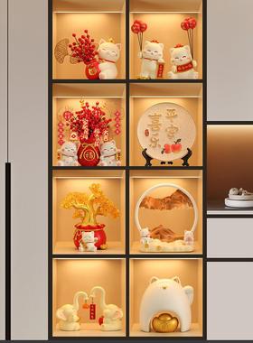现代酒柜装饰品摆件家居轻奢高档客厅玄关电视柜餐边柜工艺品摆设