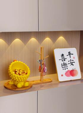 榴莲前台装饰糖果盘商务接待吧小吃储物盒饰品乔迁礼物