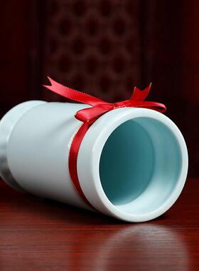 戴玉堂陶瓷香筒家用居家供装香的装香筒佛前放香筒放香桶插香桶