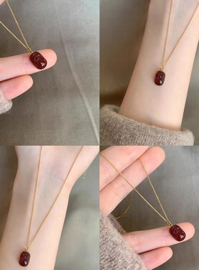 新中式国风招财貔貅吊坠项链女款