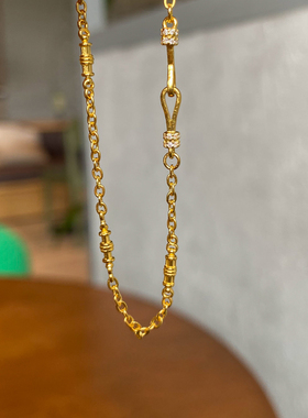 金色极细拼接链条手链女2025新款