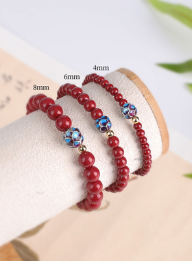 朱砂手串2025新款本命年莲花手链