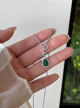 新中式国风福禄双葫芦吊坠项链女