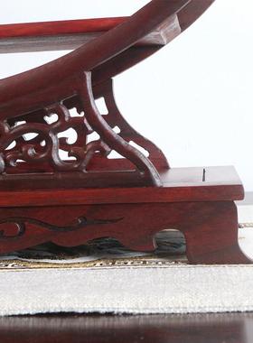 红木博古架茶道多宝阁*酸枝木*茶壶紫砂壶底座圆形置物架*展示架