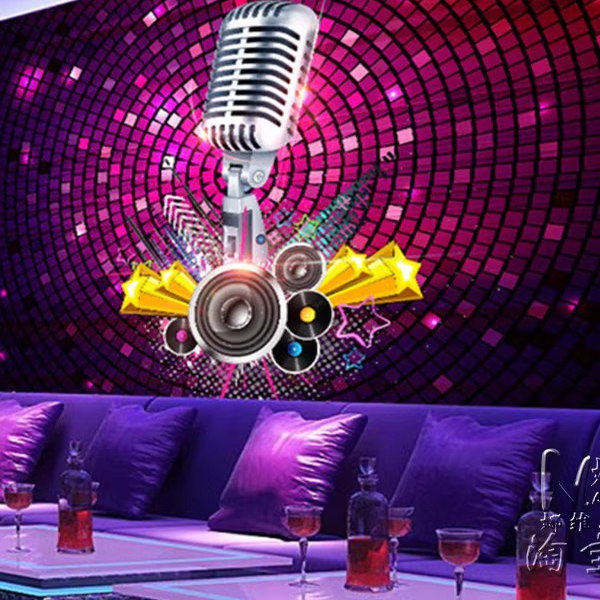 酒吧KTV主题背景墙壁纸5D立体个性墙纸麦霸酷炫装饰壁画自粘墙布,淘宝优惠券,粉丝福利购,淘宝优惠卷