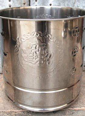 包邮不锈钢烧纸桶家用佛堂寺庙拜神礼佛聚宝盆化纸炉环保纸钱金桶