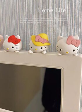 hellokitty可视门铃对讲机饰品摆件可爱女卡通家居用品遮挡装饰品