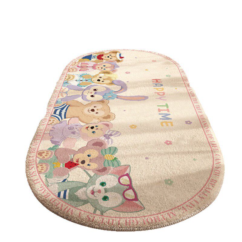 卡通床边地毯卧室公主床边毯房间冬天仿羊绒女孩儿童房厚地垫新款,淘宝优惠券,粉丝福利购,淘宝优惠卷