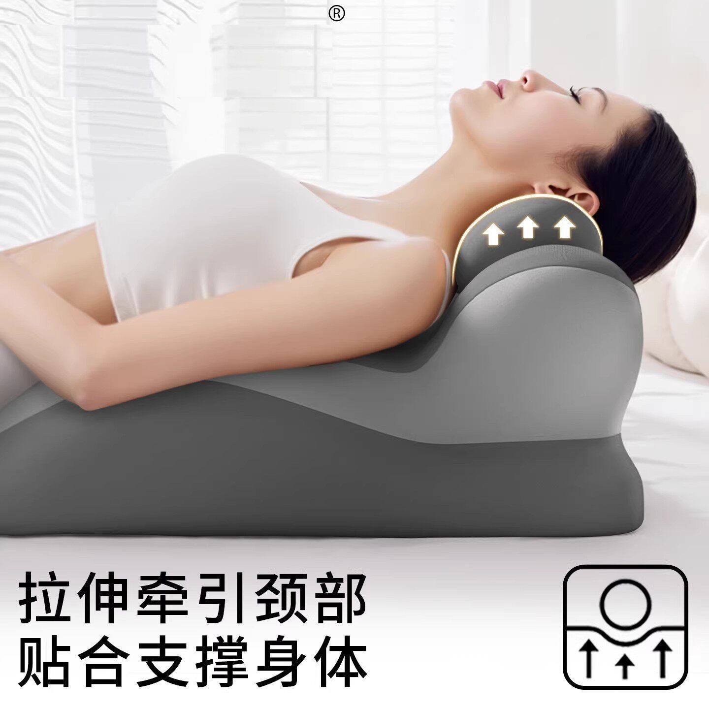 Sleeping on the bed, multifunctional bedside pillow for playing with mobile phone
