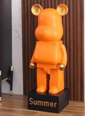 创意网红暴力熊落地大号摆件客厅轻奢风电视柜旁软装客厅装饰礼品