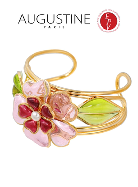 AZLOOK【法国进口】AUGUSTINE PARIS古法琉璃手镯女高级感轻奢