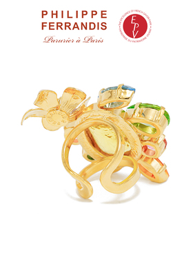 莫奈花园系列小众设计戒指