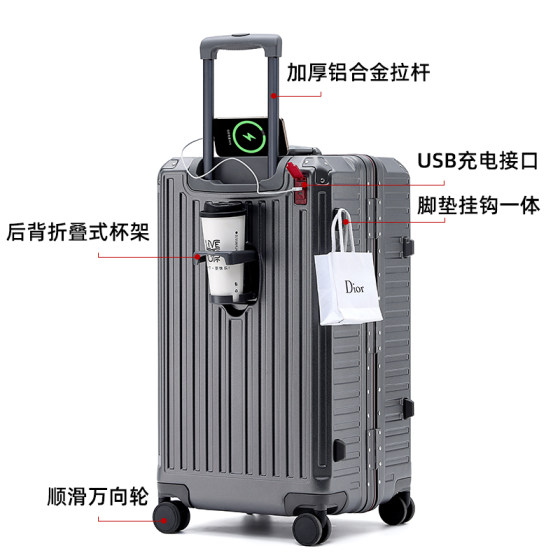 Lee aluminum frame luggage