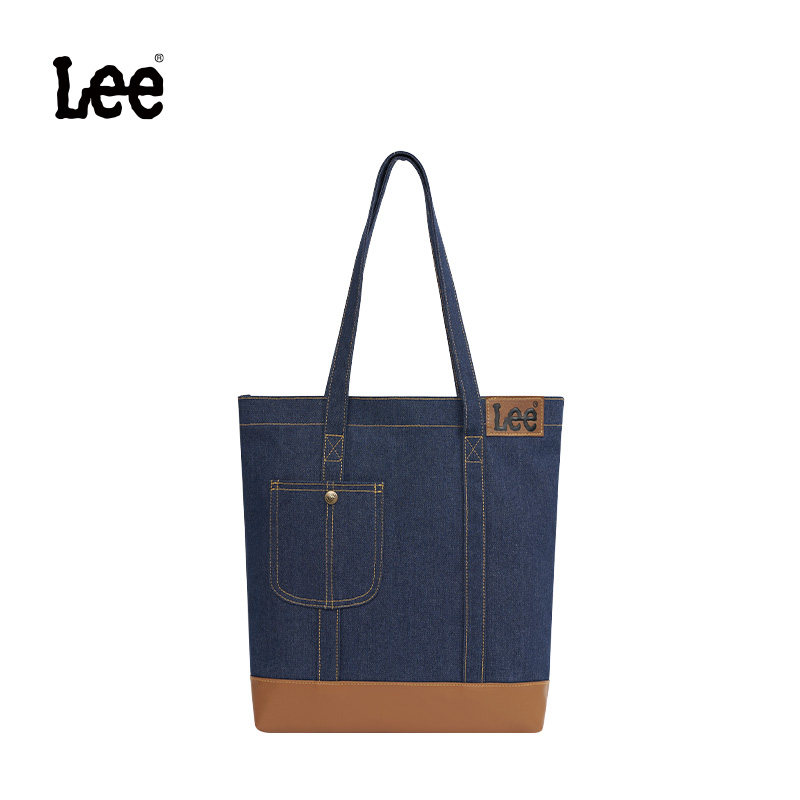 Lee官方新款托特包女包包牛仔单肩包手提大容量学生挎包通勤包包,淘宝优惠券,粉丝福利购,淘宝优惠卷