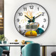 High-end light luxury clocks, wall clocks, long battery life, living room home and Fulu Jinshan silent wall-mounted quartz clocks