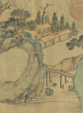 11明文徵明林泉雅适图真迹复