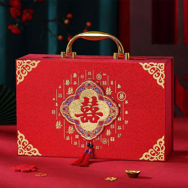 彩礼钱盒子男方订婚礼金箱现金彩礼盒聘金20万聘礼盒结婚用品大全,淘宝优惠券,粉丝福利购,淘宝优惠卷