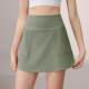 Nylon pocket yoga sports skirt for women fake two-piece anti-exposure sports fitness golf tennis skirt pants summer