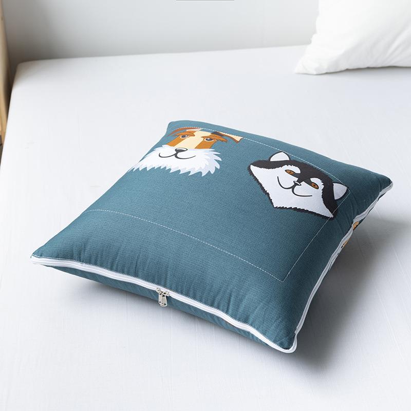 J6DA带袖懒人被可以穿的抱枕被子两用午睡毯子二合一办公室枕头可 - 图3