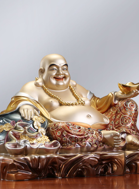 热销纯铜弥勒佛佛像供奉客厅笑佛摆件未来佛宽体大肚佛弥勒佛布袋