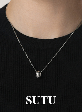 素图925银简约气质小众毛衣链女