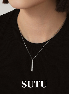 素图925银极简小众高级感项链女