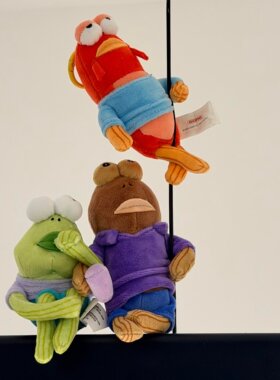 吊灯装饰玩偶比奇堡的居民们2026新款丑鱼毛绒公仔可爱抽象挂件