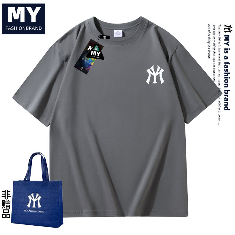 MY2025新款短袖百搭休闲潮流潮牌印花情侣同款潮牌大码