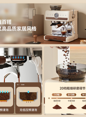 Aeomjk意式半自动小型家用咖啡机