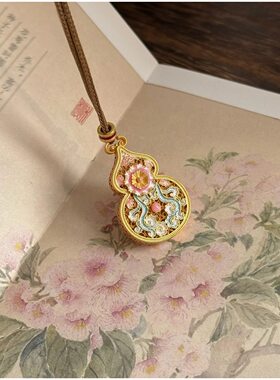 海棠葫芦国风999纯银女生项链
