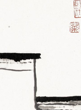 吴冠中双燕名家真迹国画高清艺术